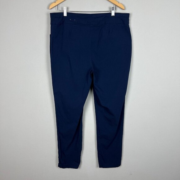 Chicos 3 Fabulously Slimming Pants Womens XL 16/18 Navy Blue Pull On Stretch - Picture 3 of 11